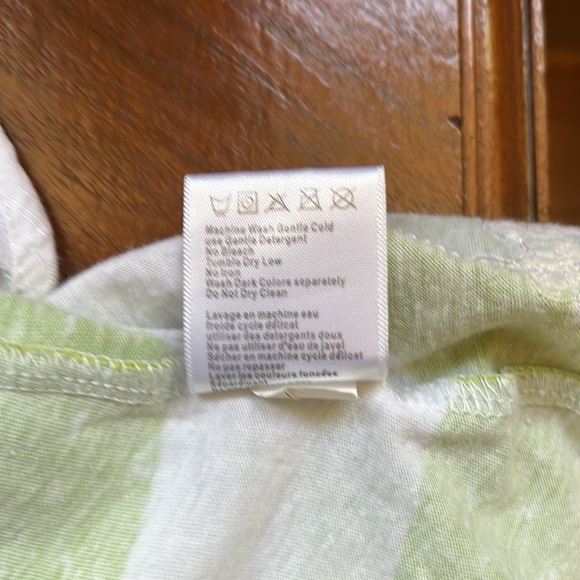 FOX Girls lime green and white striped racerback tank with patch size XS! - Picture 8 of 8